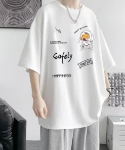 Áo thun unisex form rộng in hình phong cách Hàn Quốc – SOFTEE Store